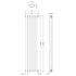 Salvia Vertical Designer Radiator 1500x383mm Gloss White