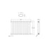 Salvia Designer Radiator 635x863mm Gloss White