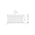 Salvia Designer Radiator 653x1223mm Anthracite