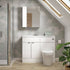fusion combination toilet and vanity unit 1000mm white gloss, Hudson Reed, Bathroom Cabinet, 1