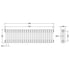 Colosseum Triple Column Traditional Radiator 300x999mm Gloss White