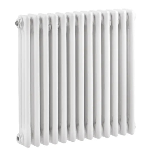 Colosseum Triple Column Traditional Radiator 600x605mm Gloss White