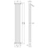 Colosseum Triple Column Traditional Radiator 1800x287mm  Gloss White