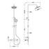 nuie choice bar valve rigid riser kit chrome, Nuie, Bar Mixer Shower Sets, Mixer Showers, Showers, 2