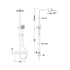 nuie choice square bar valve shower rigid riser kit matt black, Nuie, Bar Mixer Shower Sets, Mixer Showers, Showers, 4
