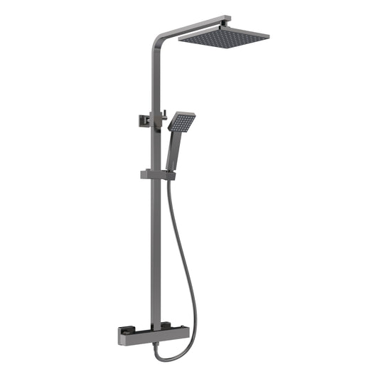 nuie square thermostatic bar valve shower kitjty786, Nuie, Bar Mixer Shower Sets, Mixer Showers, Showers, 1