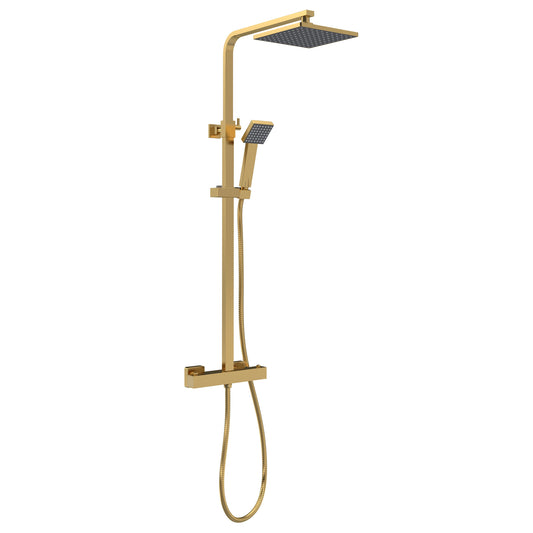nuie square thermostatic bar valve shower kitjty886, Nuie, Bar Mixer Shower Sets, Mixer Showers, Showers, 1