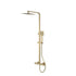 nuie choice square bar mixer valve shower rigid riser kit brushed brass, Nuie, Bar Mixer Shower Sets, Mixer Showers, Showers, 1