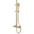 nuie choice square bar mixer valve shower rigid riser kit brushed brass, Nuie, Bar Mixer Shower Sets, Mixer Showers, Showers, 3
