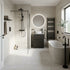 Modern bathroom with shower, sink, and bathtub