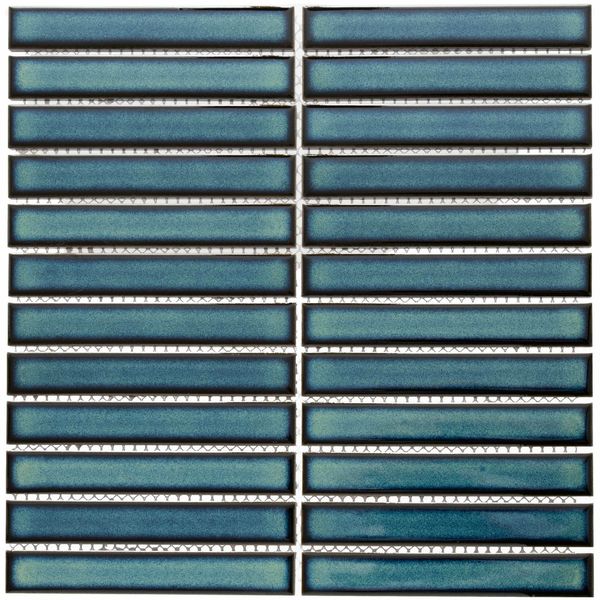 Kitkat Blue Two Tone Mosaic 300x300 (Price Per sheet) Tiles