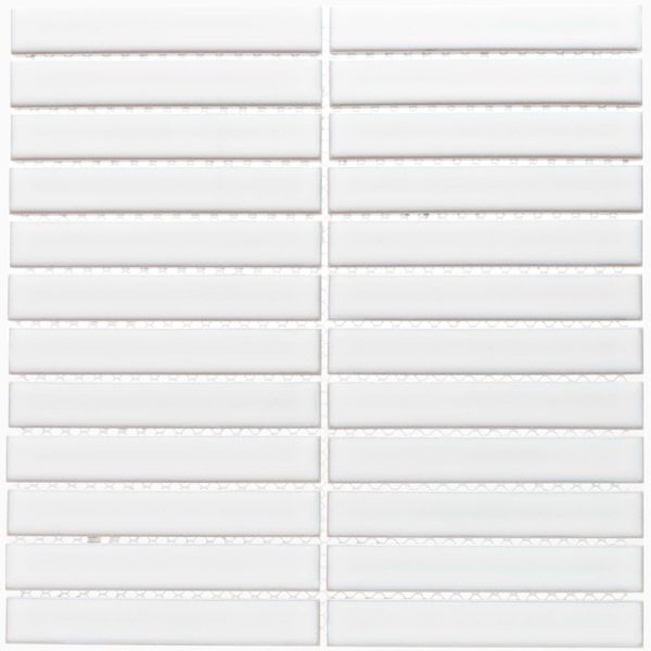 Kitkat White Mosaic 300x300 (Price Per sheet) Tiles