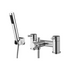 lanzo chrome bath filler tap with shower mixer kit, Alessio, Chrome Bath Shower Mixer Taps, Bath Taps, Taps, 2