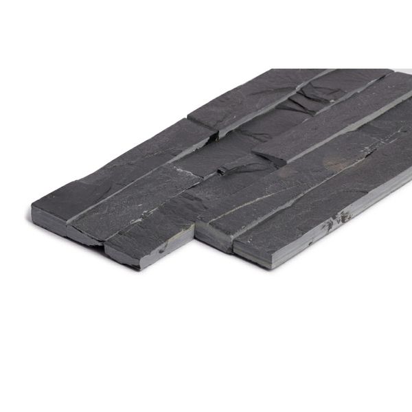 Ledgestone Black Slate Split Face 150x300mm Tiles