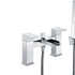 leola chrome bath filler tap with shower mixer kit, Alessio, Chrome Bath Shower Mixer Taps, Bath Taps, Taps, 4