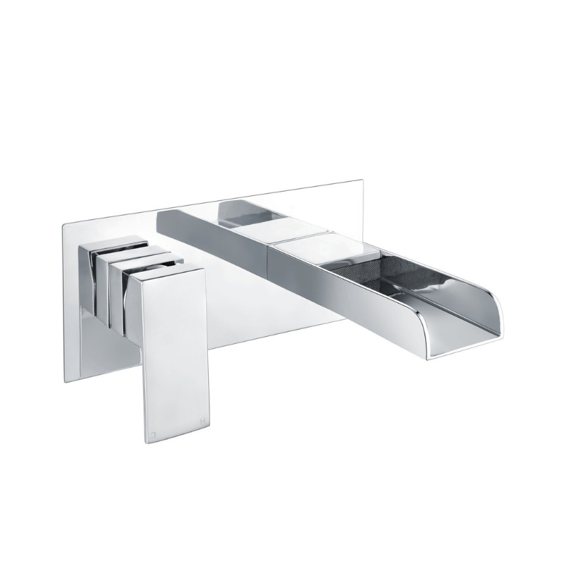 Leola Chrome Wall Mounted Basin Mixer Tap