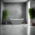 leola freestanding bath 1700x780x690mm grey, Baths, Free Standing Baths, Alessio, 2