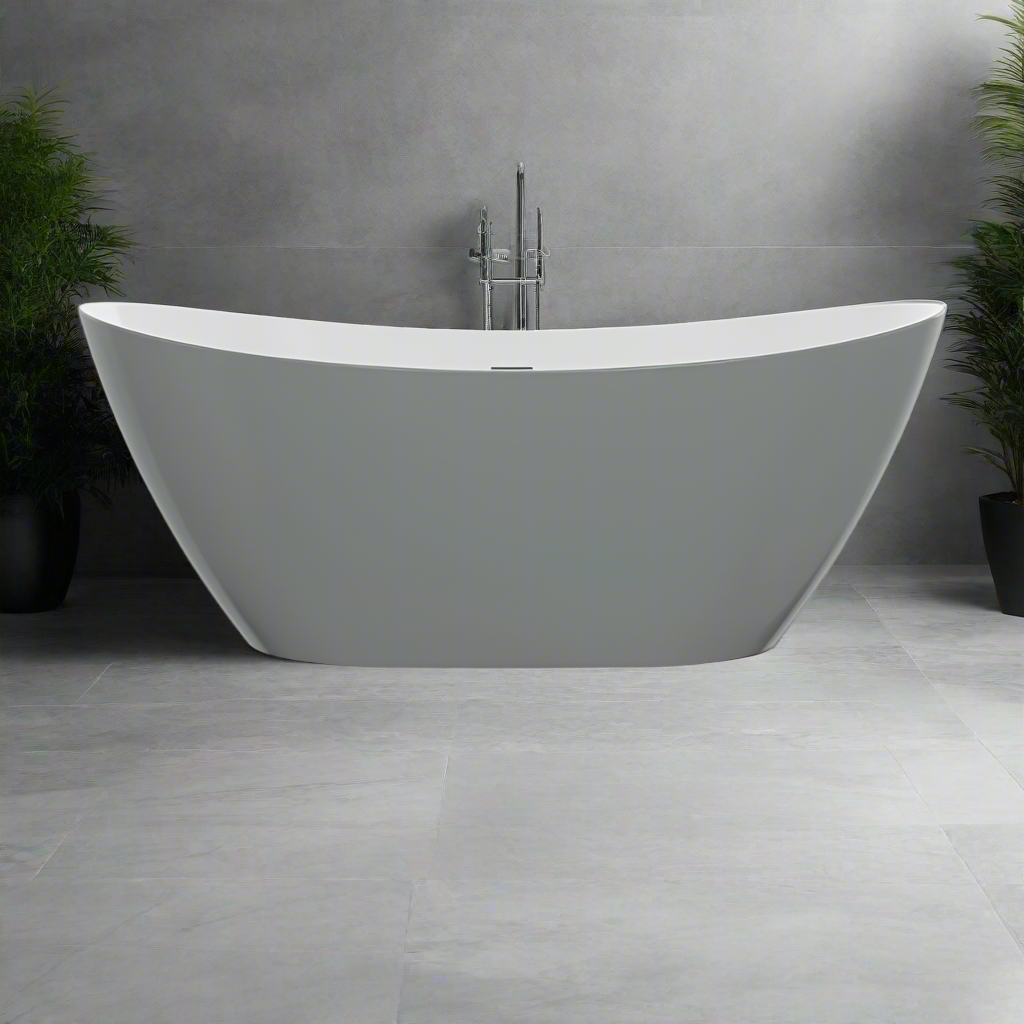 Leola Freestanding Bath 1700x780x690mm - Grey