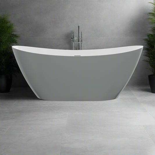 leola freestanding bath 1700x780x690mm grey, Baths, Free Standing Baths, Alessio, 1