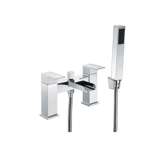 leola chrome bath filler tap with shower mixer kit, Alessio, Chrome Bath Shower Mixer Taps, Bath Taps, Taps, 1