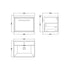 hudson reed lille 600mm wall hung vanity and basin, Hudson Reed, Wall Hung Vanity Unit, 6