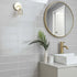 Bricks Light Grey Gloss 300x100mm Tiles