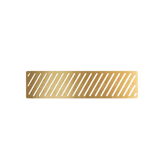 linear tray waste cover brushed brass, Alessio, Brushed Brass, Shower Tray Wastes, Shower Trays, 1