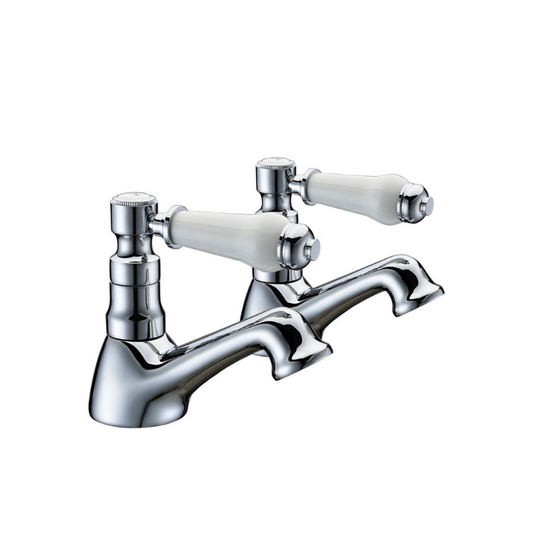 loretta basin pillar taps, Alessio, Chrome Basin Taps, Taps, 1