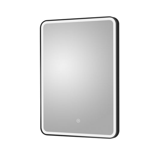 Nuie 700 x 500 Black Framed Mirror