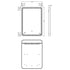 Nuie 700 x 500 Silver Framed Mirror