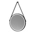 Salana 600mm Round Illuminated Mirror - Black