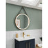 Salana 800mm Round Illuminated Mirror - Brushed Brass