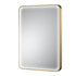 Pictor Brushed Brass Frame LED Mirror - 700 x 500mm
