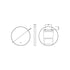 nuie brushed brass frame led mirror 600mmlq742, Nuie, Framed LED Touch Sensor Mirrors, Illuminated Bathroom Mirror, Mirrors, Round Mirrors, 2