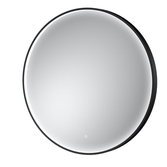 Mensa Black Frame LED Mirror - 800mm