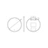 Mensa Black Frame LED Mirror - 800mm