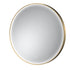 Mensa Brushed Brass Frame LED Mirror - 800mm