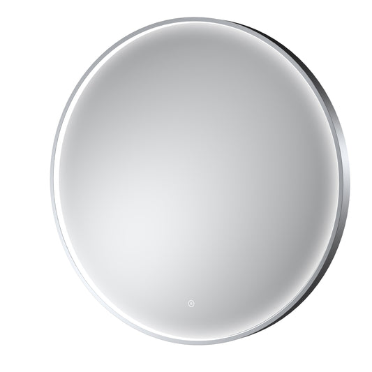 Mensa Polished Chrome Frame LED Mirror - 800mm
