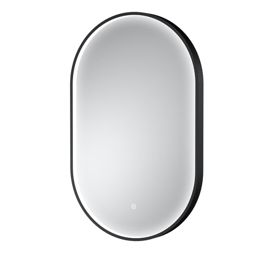 Columba Black Frame LED Mirror - 800 x 500mm