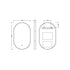Columba Black Frame LED Mirror - 800 x 500mm