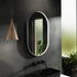 Columba Black Frame LED Mirror - 800 x 500mm