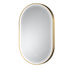 Columba Brushed Brass Frame LED Mirror - 800 x 500mm