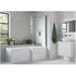 lucio l shape shower bath pack 1700x850x560mm rh, Baths, Shower Baths, Alessio, 1