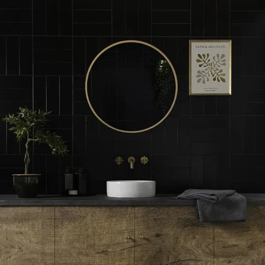 lucia negro mate r364 tiles 300x100mm, Ceramic Tiles, Metro  Tiles, Wall Tiles, Black Tiles, 1