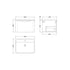 Lunar Soft Black 600mm Wall Hung 1 Drawer Vanity & Polymarble Basin