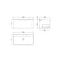 Lunar Soft Black 800mm Wall Hung 1 Drawer Vanity & Polymarble Basin