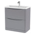nuie 800mm floor standing 2 drawer vanity polymarble basinlun203, Nuie, Sink Vanity Unit, Basin Unit, 1