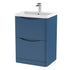 nuie 600mm floor standing 2 drawer vanity polymarble basinlun301, Nuie, Sink Vanity Unit, Basin Unit, 1