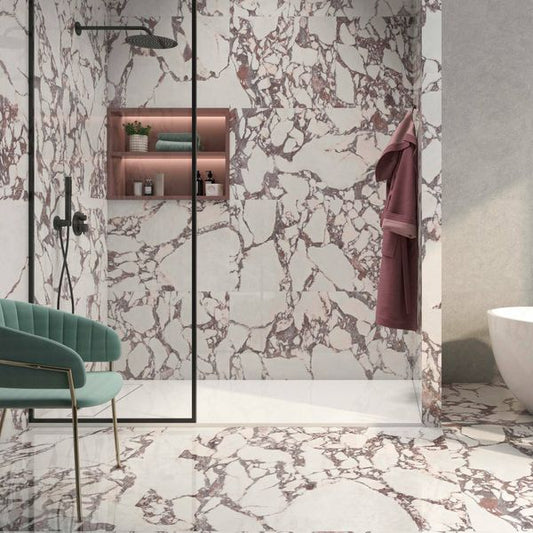 lux viola marble effect tiles 1200x600mm, Decor Tiles, Floor Tiles, Marble Tiles, Onyx Tiles, Porcelain Tiles, Wall Tiles, White Tiles, 1