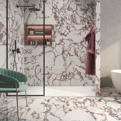 Lux Viola Marble Effect Tiles 1200x600mm